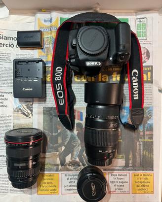 Canon EOS 80D + 3 obiettivi Canon/Tamron