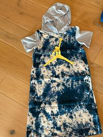 Vestito air jordan mezze maniche con cappuccio