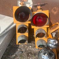 Semaforo in alluminio vintage