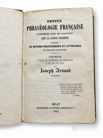 Libretto del 1853 di Joseph Arnaud