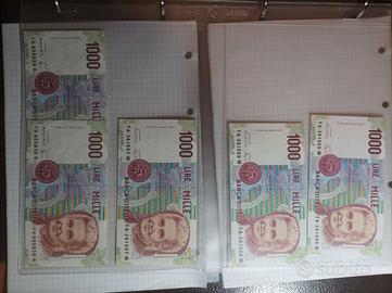 banconote cartacee in lire italiane ed estere