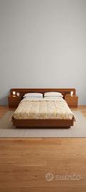 Letto Matrimoniale Vintage Design con comodini int