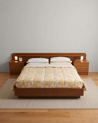 Letto Matrimoniale Vintage Design con comodini int