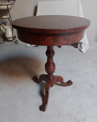 tavolo tondo legno pieno