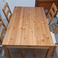 Tavolo 118x74xh74 con 4 sedie IKEA