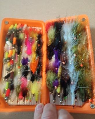 Scatola Streamer per pesca a mosca