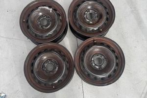 4 cerchi ferro usati 14 pollici Originali Lancia Y