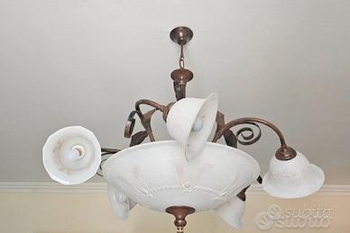 LAMPADARIO IN VETRO DI MURANO