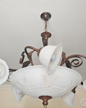 LAMPADARIO IN VETRO DI MURANO