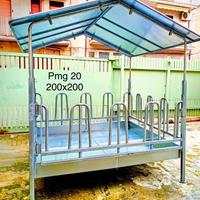 Mangiatoia portaballoni per cavalli bovini