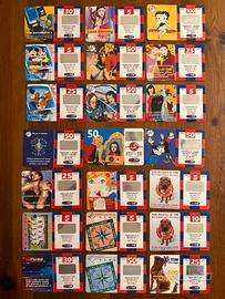 set 21 schede ricarica TIM