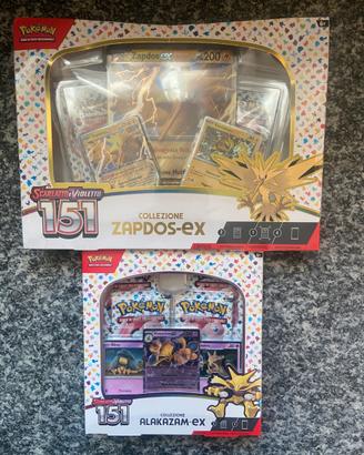 Pokemon Collezioni Zapdos Alakazam 151