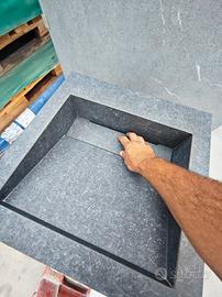Freestanding lavabo in gres porcellanato  