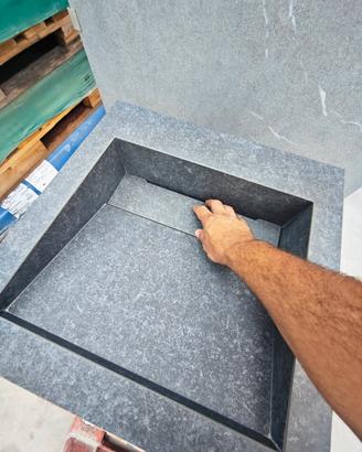 Freestanding lavabo in gres porcellanato  