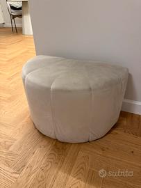 Pouf design moderno beige