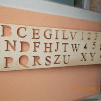 Alfabeto in legno gioco istruttivo bambini