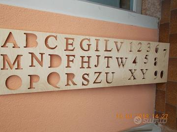 Alfabeto in legno gioco istruttivo bambini