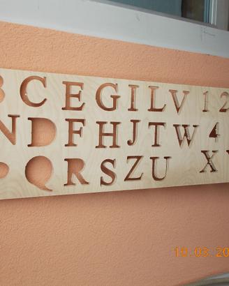 Alfabeto in legno gioco istruttivo bambini