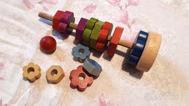 Baby Piramide in legno Vintage (1961)