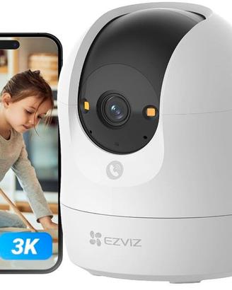 3K Telecamera Wi-Fi Interno, 5MP Videocamera Sorve