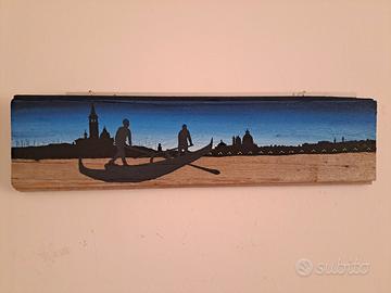 Quadro in legno vecchio: voga a Venezia
