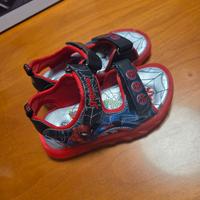 Scarpe bambino spiderman luminose