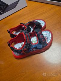 Scarpe bambino spiderman luminose