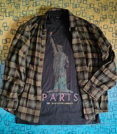 t-shirt camicia Paris statue of liberty