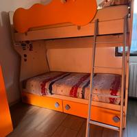 Letto a castello in legno