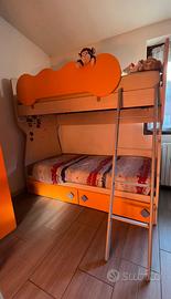 Letto a castello in legno