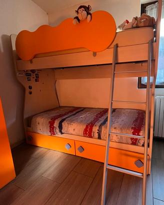 Letto a castello in legno