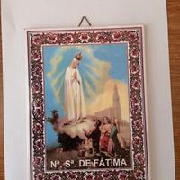 ICONA piastrella in ceramica con Madonna di Fatima