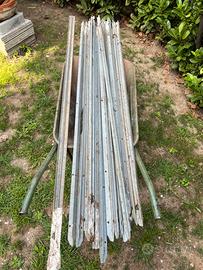 Pali in ferro zincato per recinzione