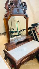 Consolle luigi XI fine 800 con specchiera