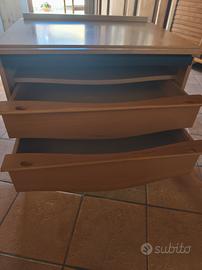 set comodini legno vintage 