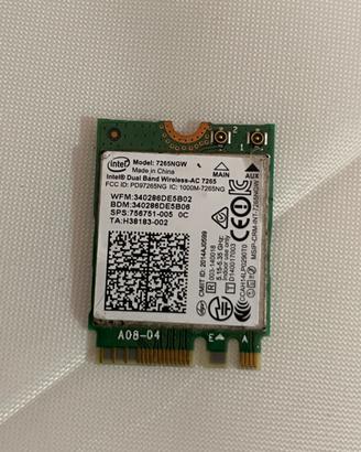 Scheda WiFi + Bluetooth M.2 Intel Dual Band