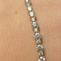 Bracciale tennis Eleganza Senza Tempo in Oro Giall