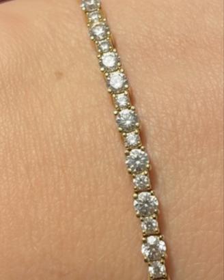 Bracciale tennis Eleganza Senza Tempo in Oro Giall