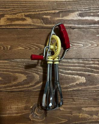 Sbattitore a manovella vintage VIS inox Italy