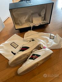 Sneackers Gucci Ace taglia 7 e 1/2