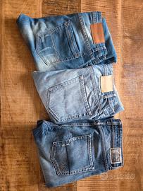 stock lotto 3 jeans uomo tg. 33 - 48- M jack&jones
