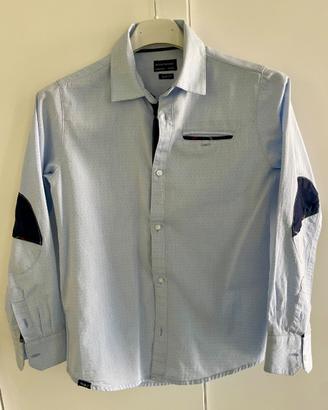 Camicia azzurra Nukutavake 8 anni manica lunga