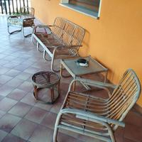 Set da giardino in vimini