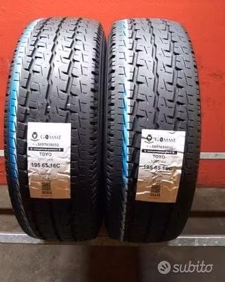 2 gomme 195 65 16c toyo a4740