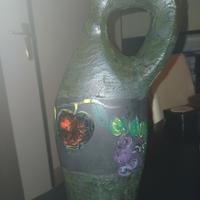 Vaso anfora arredo dipinto a mano