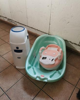 Vaschetta, riduzione wc e contenitore pannolini