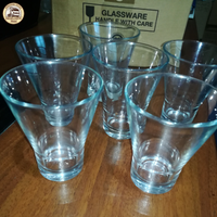 Set 6 Bicchieri in Vetro Trasparente