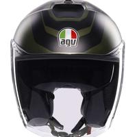 Casco Moto Jet AGV IRIDES SAKAI Opaco Verde Nero
