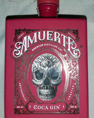 BOTTIGLIA GIN AMUERTE ROSSA VUOTA