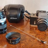 Nikon F-Photomic 50mm F1:2 + obiettivo + accessori